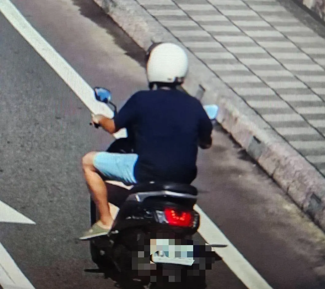警方以車追人掌握搶嫌身分。(基隆市警局提供)