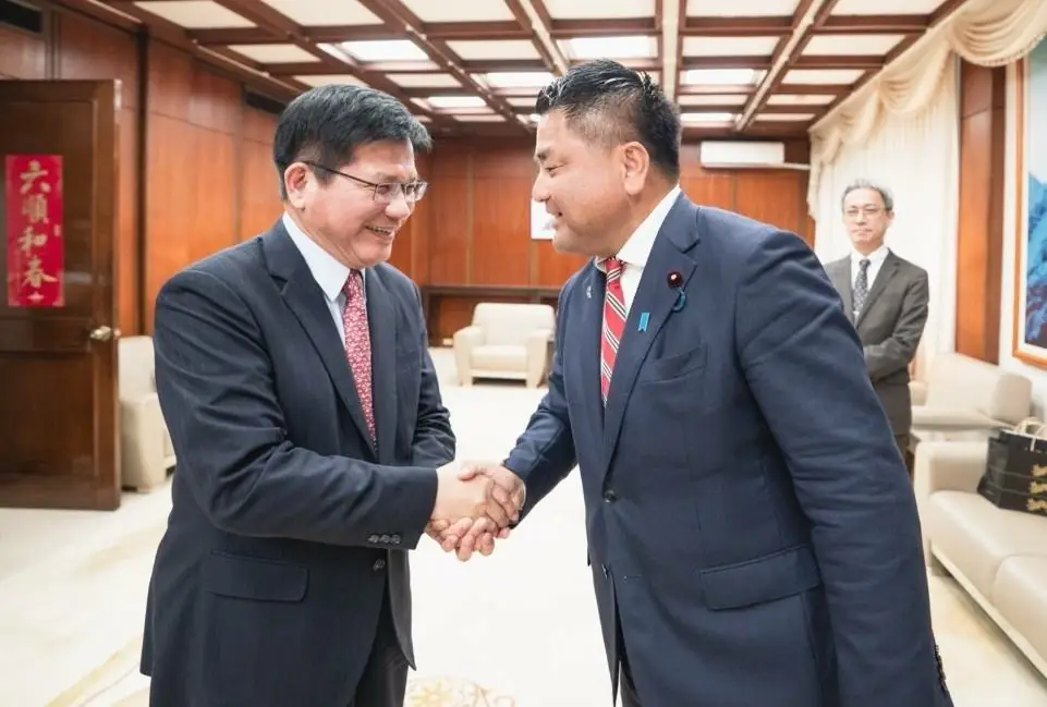 日立憲民主黨太榮志眾議員率團訪台 外交部長林佳龍親自接見